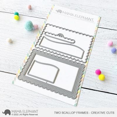 Mama Elephant Creative Cuts - Two Scallop Frames